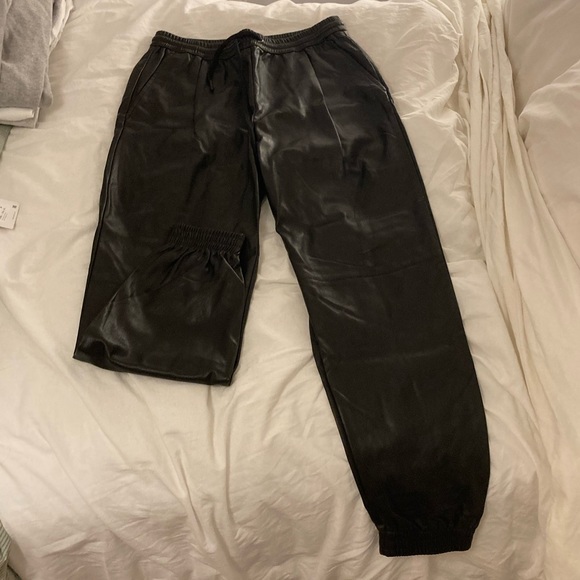 Zara Faux Leather Pants - Picture 2 of 6